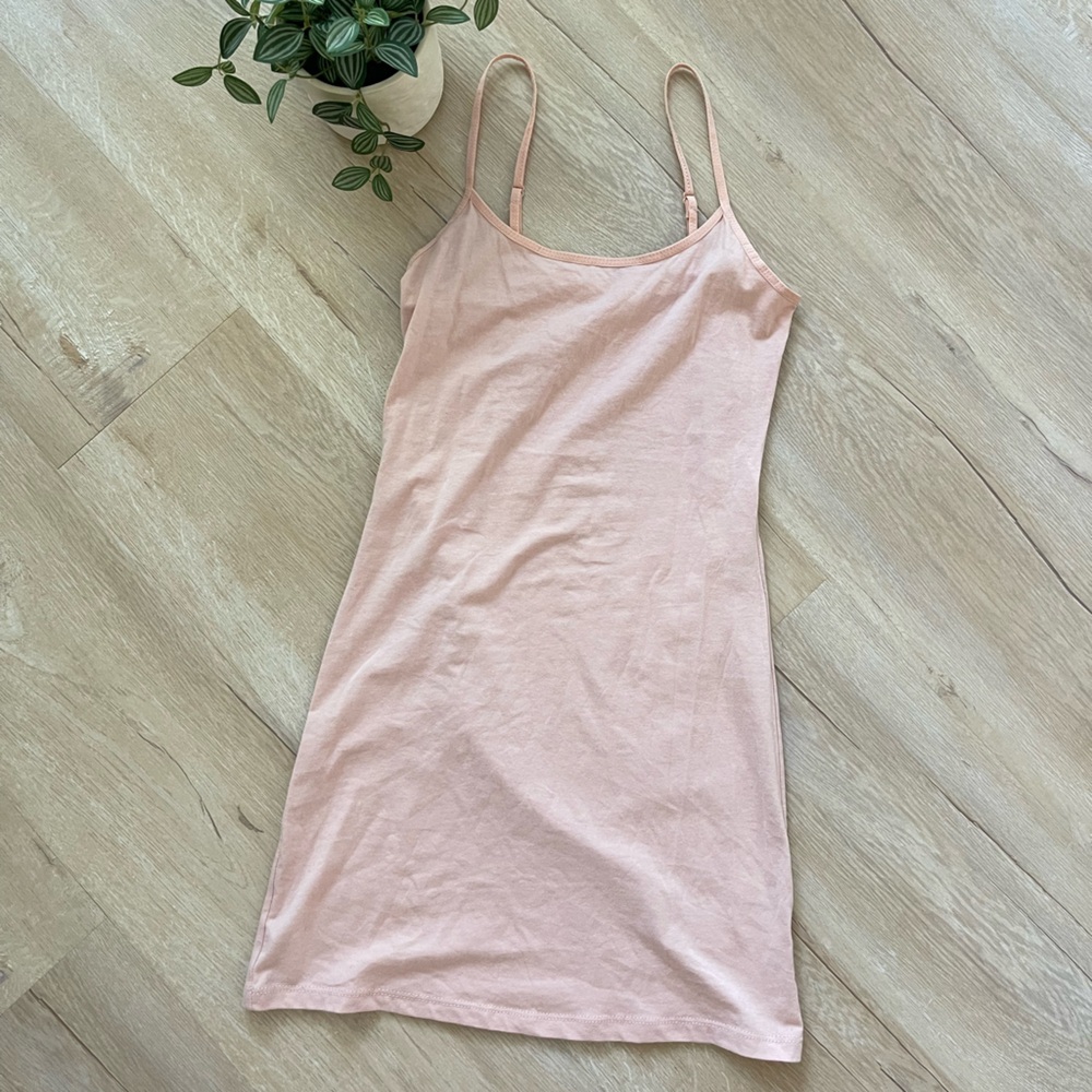 Active Basic Peach Pink Bodycon Mini Dress